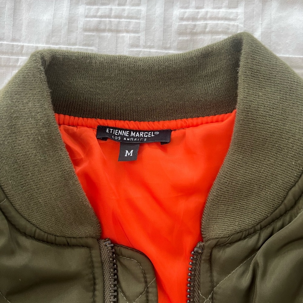 Women's Olive Bomber Jacket